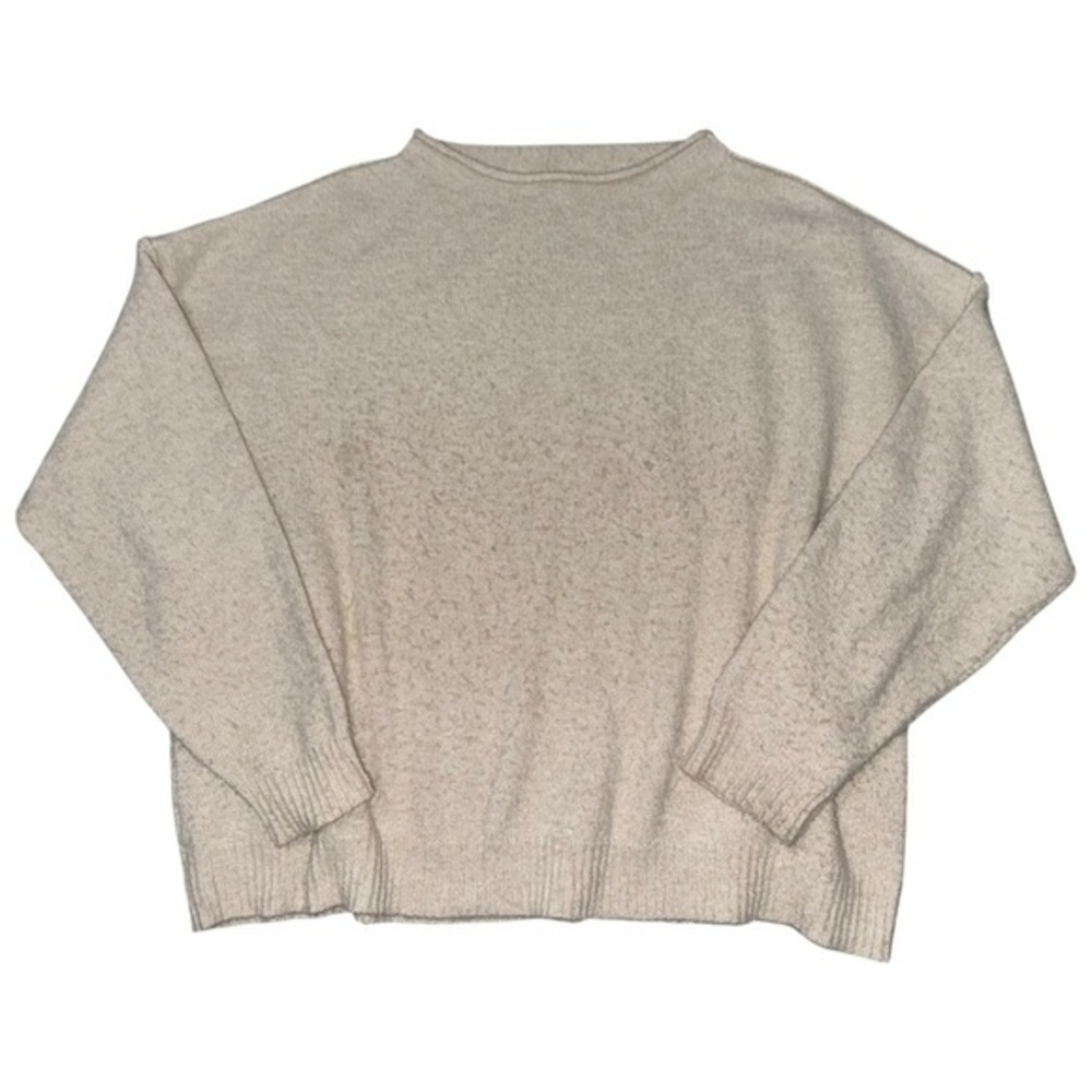 NUUDS Women’s Size Medium Heather Bone Cream Cozy Knit Sweater